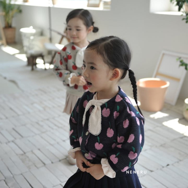 Neneru - Korean Children Fashion - #childofig - Apple Knit Carigan Kids - 10