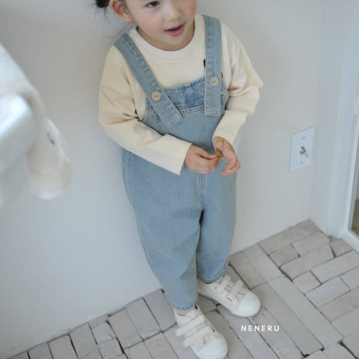 Neneru - Korean Children Fashion - #childrensboutique - Tom Tom Denim Dungarees - 7