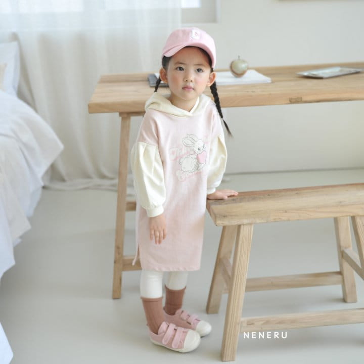 Neneru - Korean Children Fashion - #designkidswear - Rabbit Hoody One-piece - 5