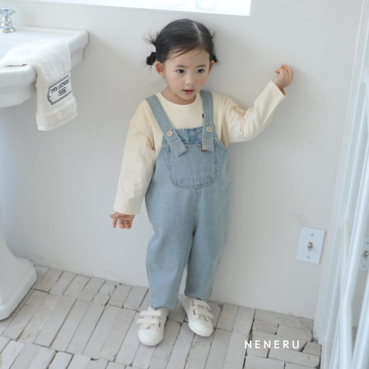 Neneru - Korean Children Fashion - #discoveringself - Tom Tom Denim Dungarees - 9