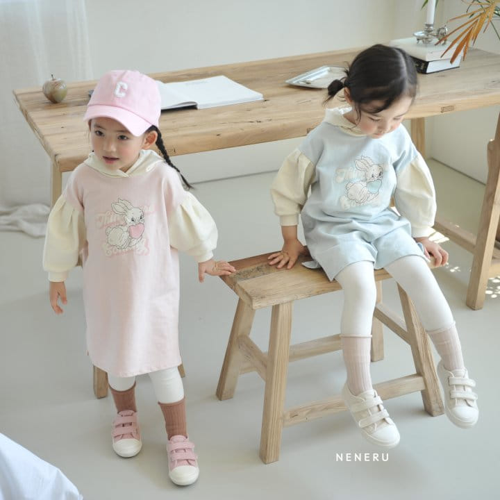 Neneru - Korean Children Fashion - #fashionkids - Rabbit Hoody One-piece - 7