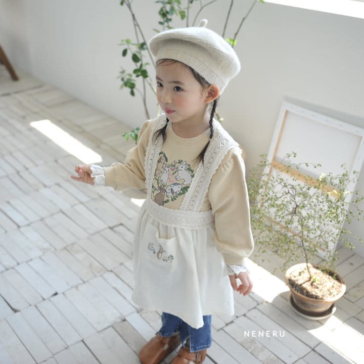 Neneru - Korean Children Fashion - #kidsshorts - Heart Rabbit Tee - 6