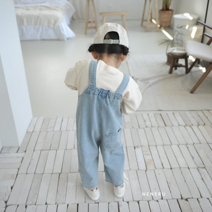 Neneru - Korean Children Fashion - #kidsshorts - Tom Tom Denim Dungarees - 11