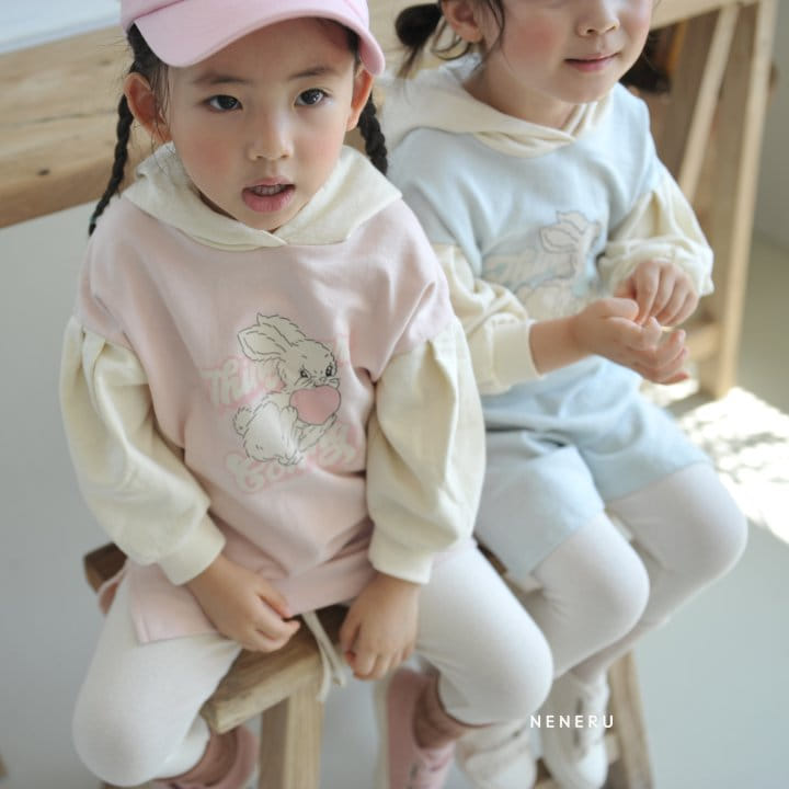 Neneru - Korean Children Fashion - #kidsshorts - Rabbit Hoody One-piece - 8