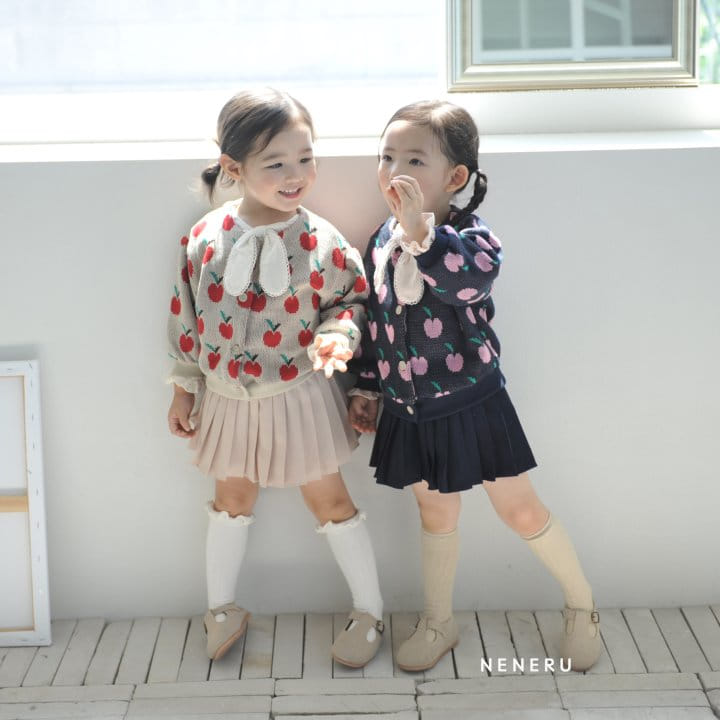 Neneru - Korean Children Fashion - #kidsstore - Apple Knit Carigan Kids - 2