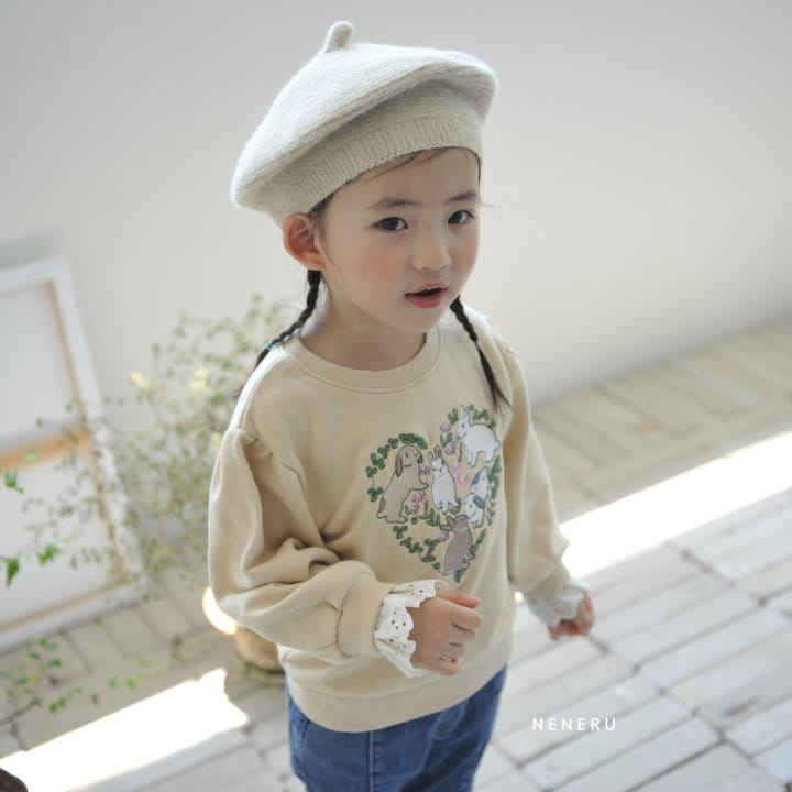 Neneru - Korean Children Fashion - #kidsstore - Heart Rabbit Tee - 7