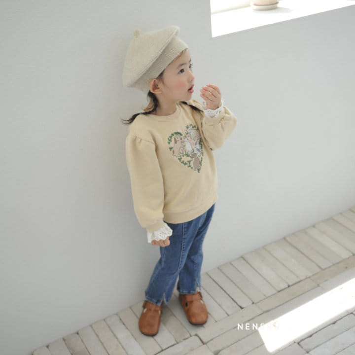 Neneru - Korean Children Fashion - #kidzfashiontrend - Heart Rabbit Tee - 8