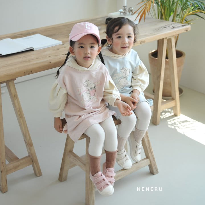 Neneru - Korean Children Fashion - #kidzfashiontrend - Rabbit Hoody One-piece - 10