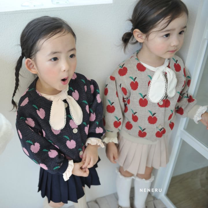 Neneru - Korean Children Fashion - #littlefashionista - Apple Knit Carigan Kids - 5