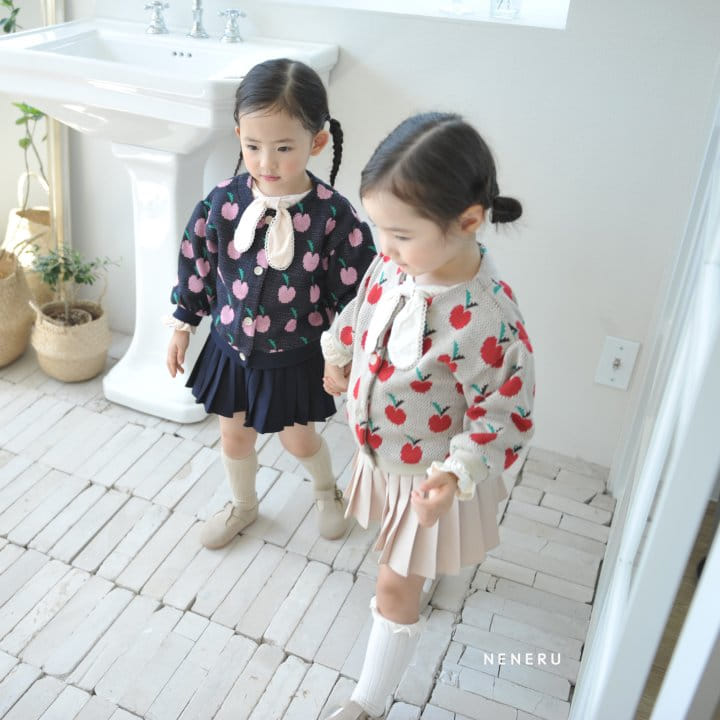 Neneru - Korean Children Fashion - #magicofchildhood - Apple Knit Carigan Kids - 6