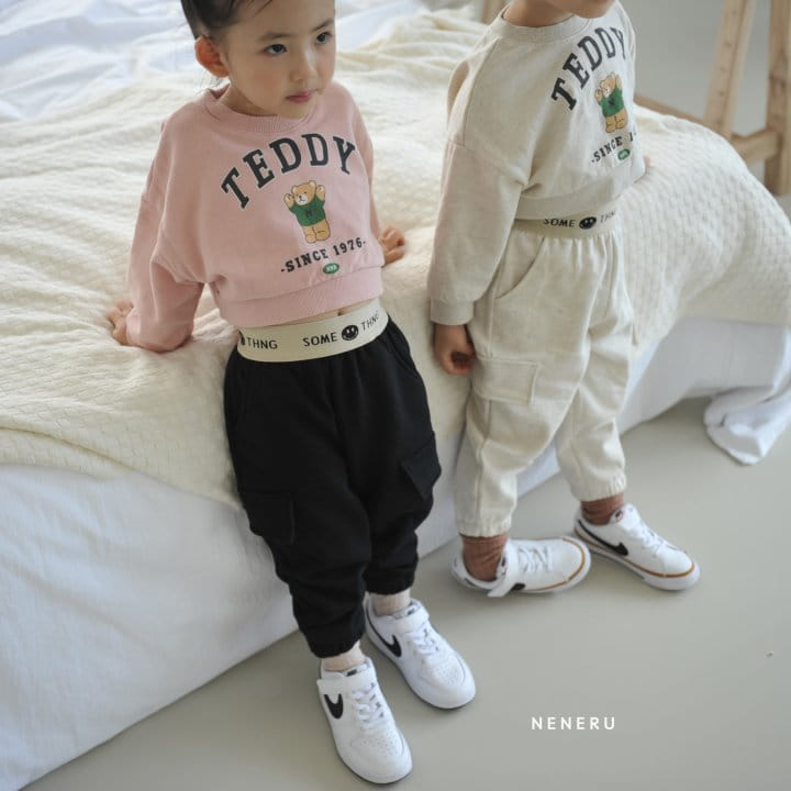 Neneru - Korean Children Fashion - #minifashionista - Smile Banding Pants - 3