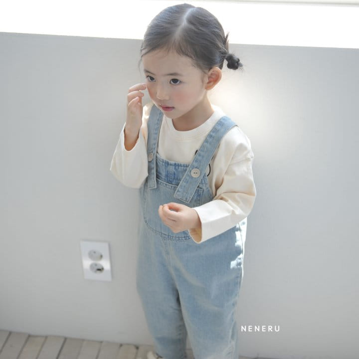 Neneru - Korean Children Fashion - #minifashionista - Tom Tom Denim Dungarees