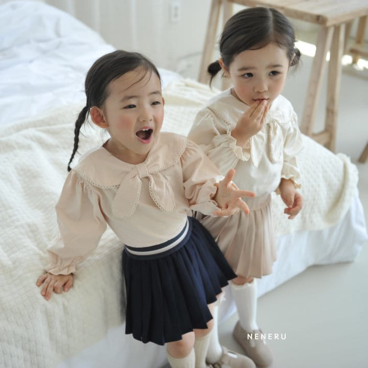 Neneru - Korean Children Fashion - #prettylittlegirls - Band Wrinkle Skirt Leggings - 5