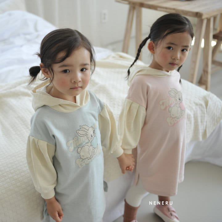 Neneru - Korean Children Fashion - #stylishchildhood - Rabbit Hoody One-piece - 2