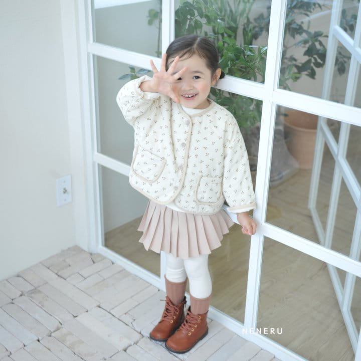 Neneru - Korean Children Fashion - #todddlerfashion - Band Wrinkle Skirt Leggings - 6