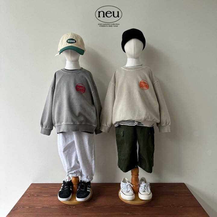 Neu - Korean Children Fashion - #toddlerclothing - Moriz Pigment Sweatshirt - 2