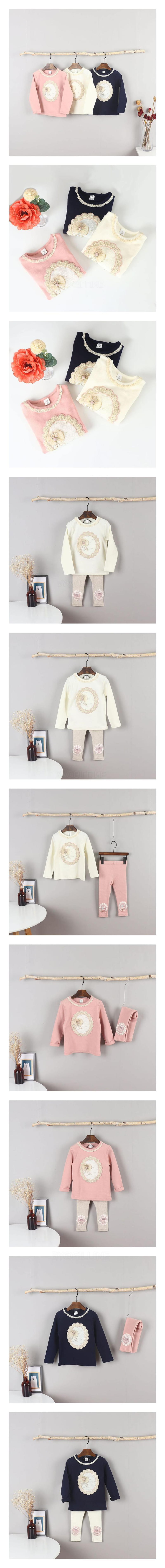 New Pierrot - Korean Children Fashion - #Kfashion4kids - Fraise Span Ribbon Circle Tee