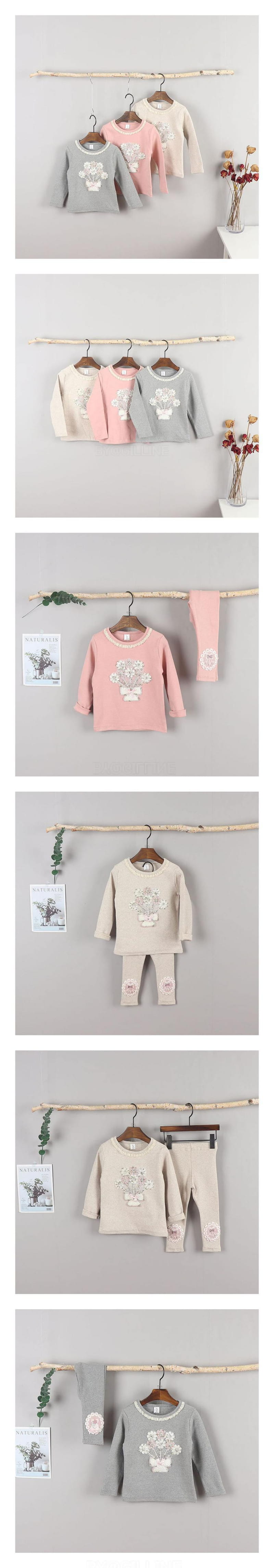 New Pierrot - Korean Children Fashion - #prettylittlegirls - Fraise Span Flower Tee 