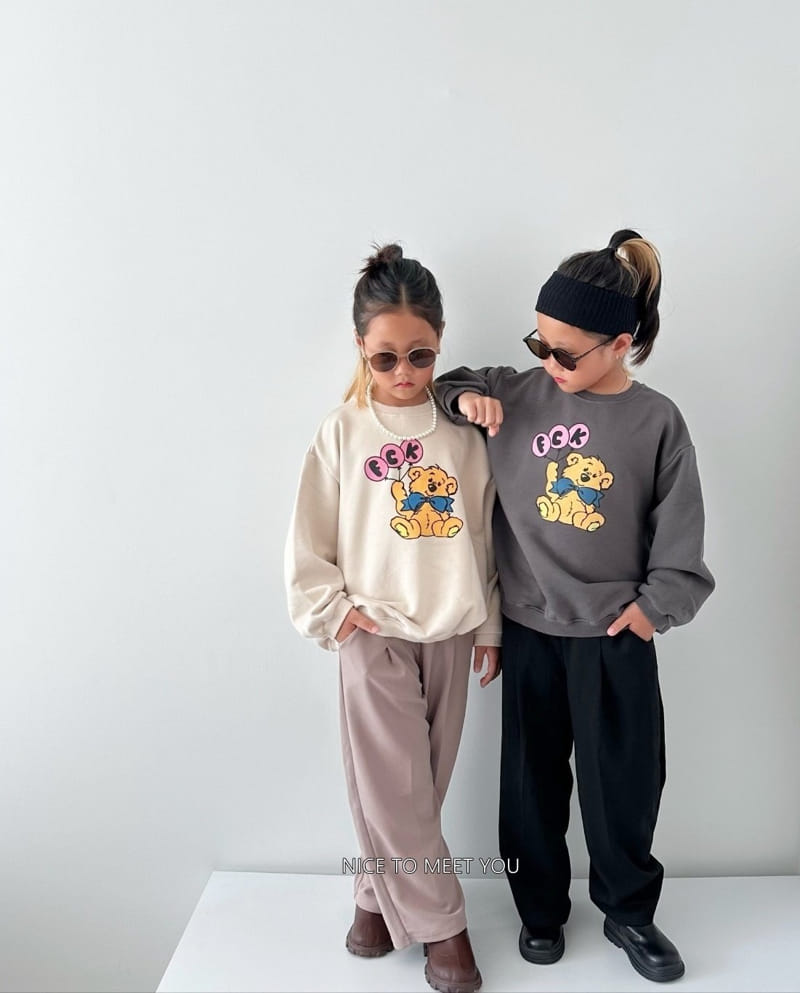 Nice To Meet You - Korean Children Fashion - #Kfashion4kids - Balloon Bear Sweatshirt - 11