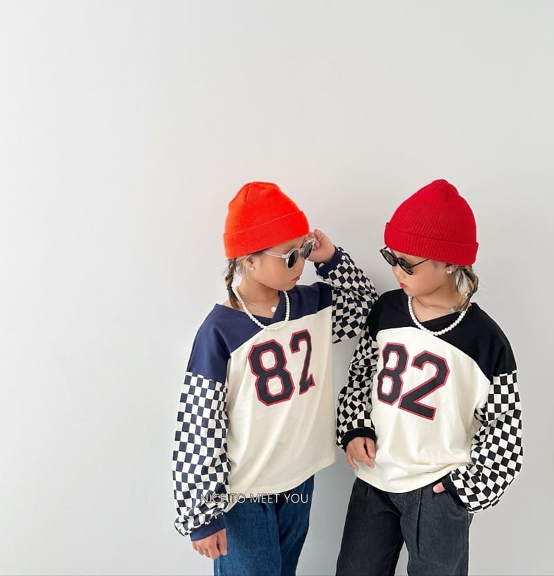 Nice To Meet You - Korean Children Fashion - #Kfashion4kids - 82 Checker Board Tee - 8