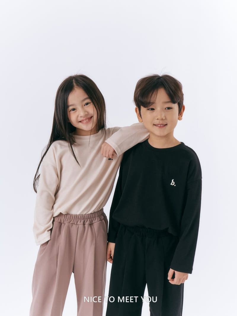 Nice To Meet You - Korean Children Fashion - #kidzfashiontrend - B Embrodiery Tee - 4