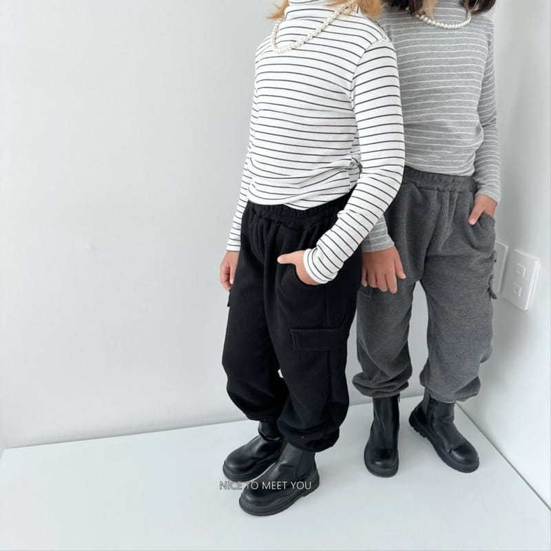 Nice To Meet You - Korean Children Fashion - #Kfashion4kids - Pocket Pants - 2