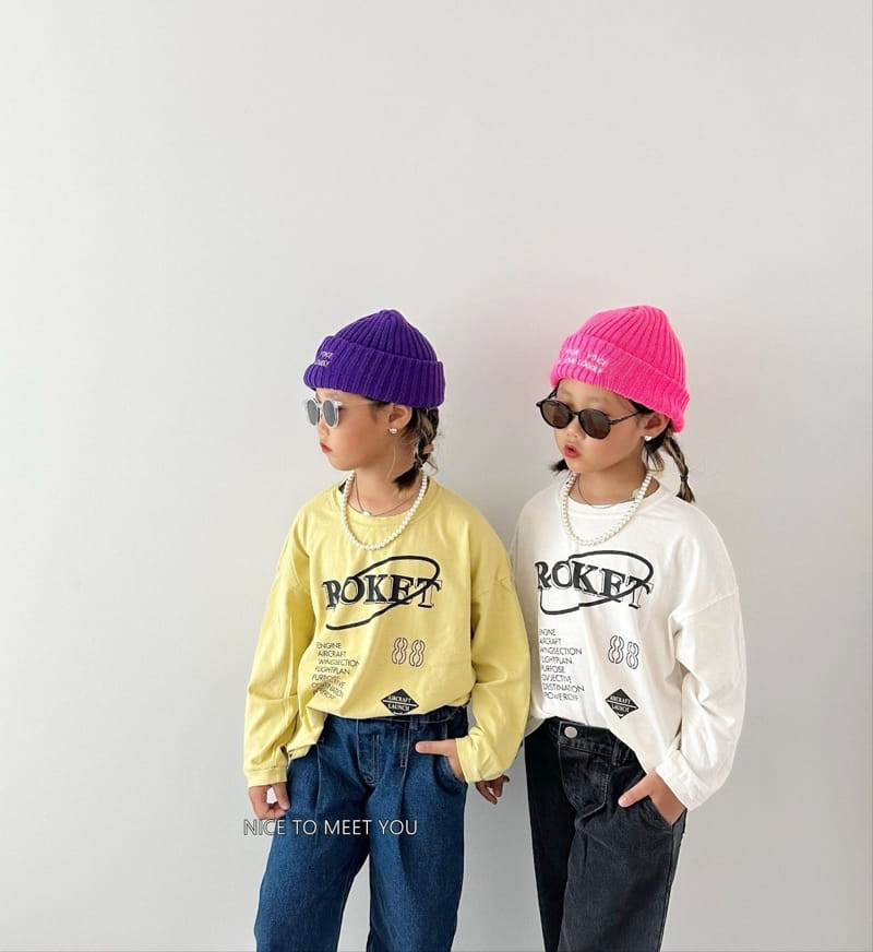 Nice To Meet You - Korean Children Fashion - #Kfashion4kids - Rocket Tee - 11