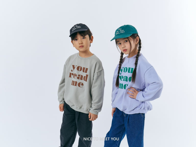 Nice To Meet You - Korean Children Fashion - #Kfashion4kids - Read Me Sweatshirt - 8