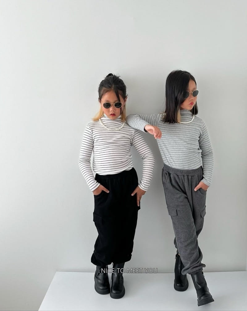 Nice To Meet You - Korean Children Fashion - #childrensboutique - Paul Half Turtleneck Tee - 6