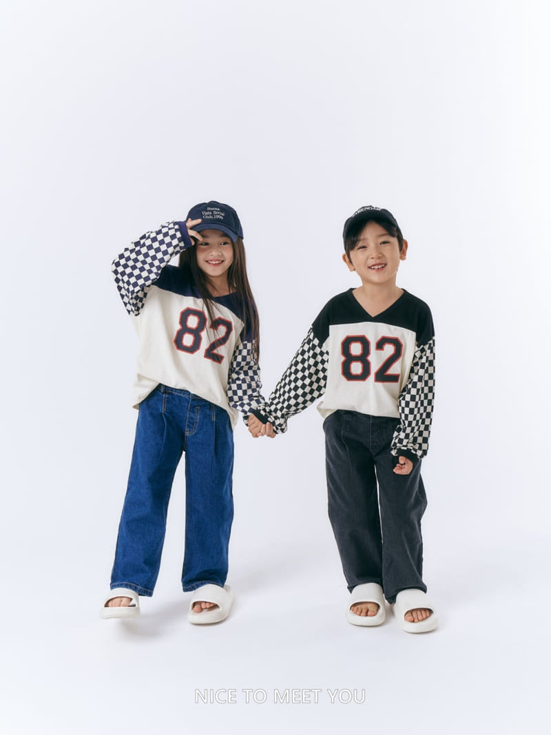 Nice To Meet You - Korean Children Fashion - #childrensboutique - 82 Checker Board Tee