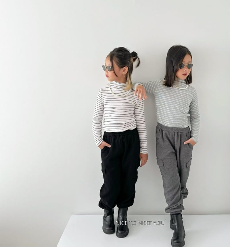 Nice To Meet You - Korean Children Fashion - #childrensboutique - Pocket Pants - 11