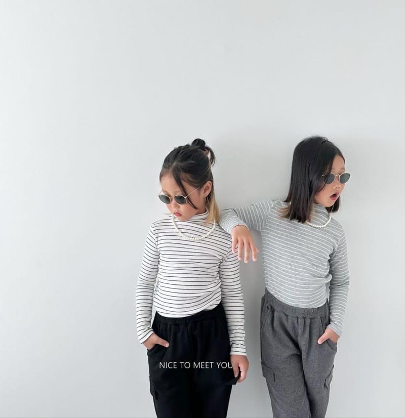 Nice To Meet You - Korean Children Fashion - #designkidswear - Paul Half Turtleneck Tee - 7