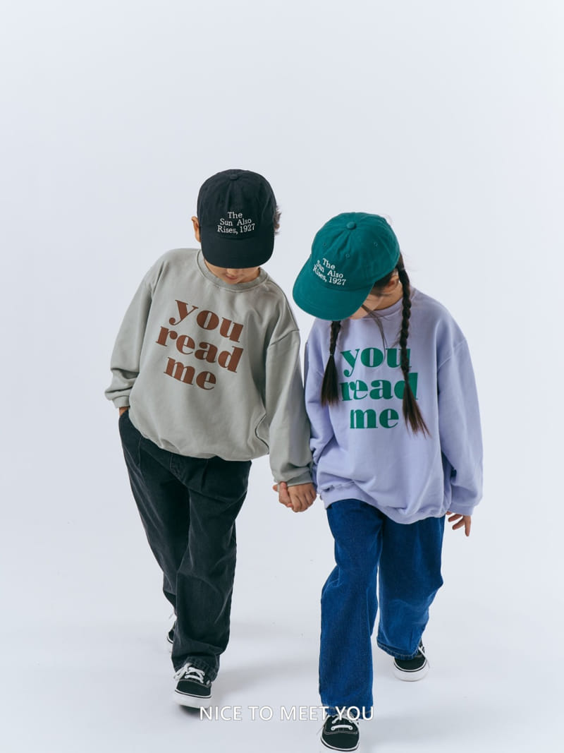 Nice To Meet You - Korean Children Fashion - #designkidswear - Read Me Sweatshirt - 2