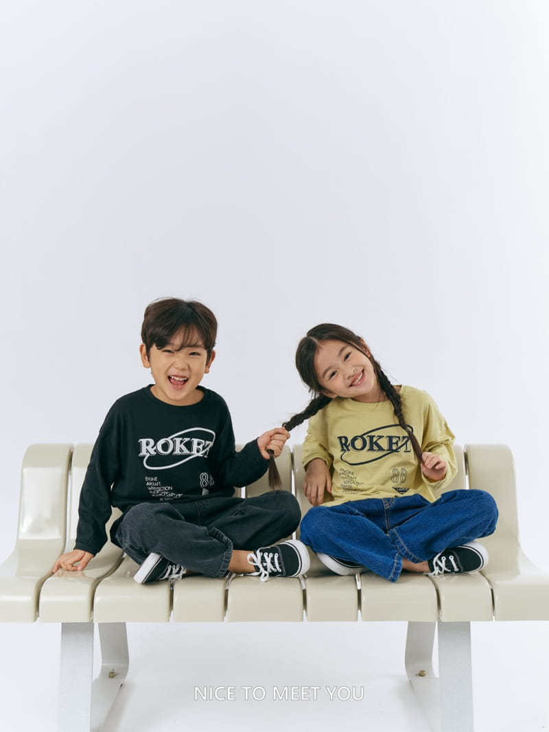 Nice To Meet You - Korean Children Fashion - #discoveringself - Rocket Tee - 6