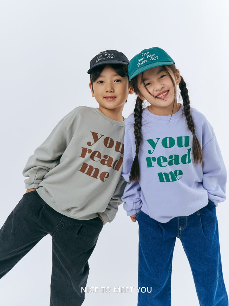 Nice To Meet You - Korean Children Fashion - #discoveringself - Read Me Sweatshirt - 3