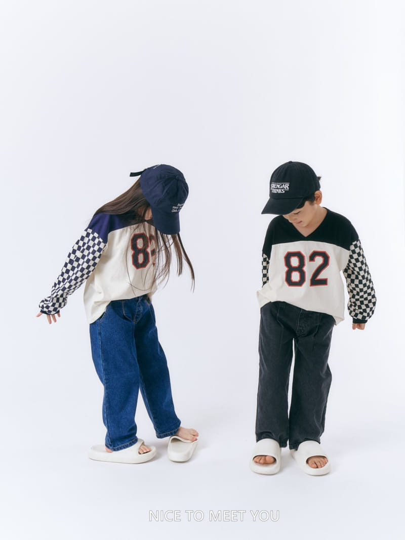 Nice To Meet You - Korean Children Fashion - #discoveringself - 82 Checker Board Tee - 4