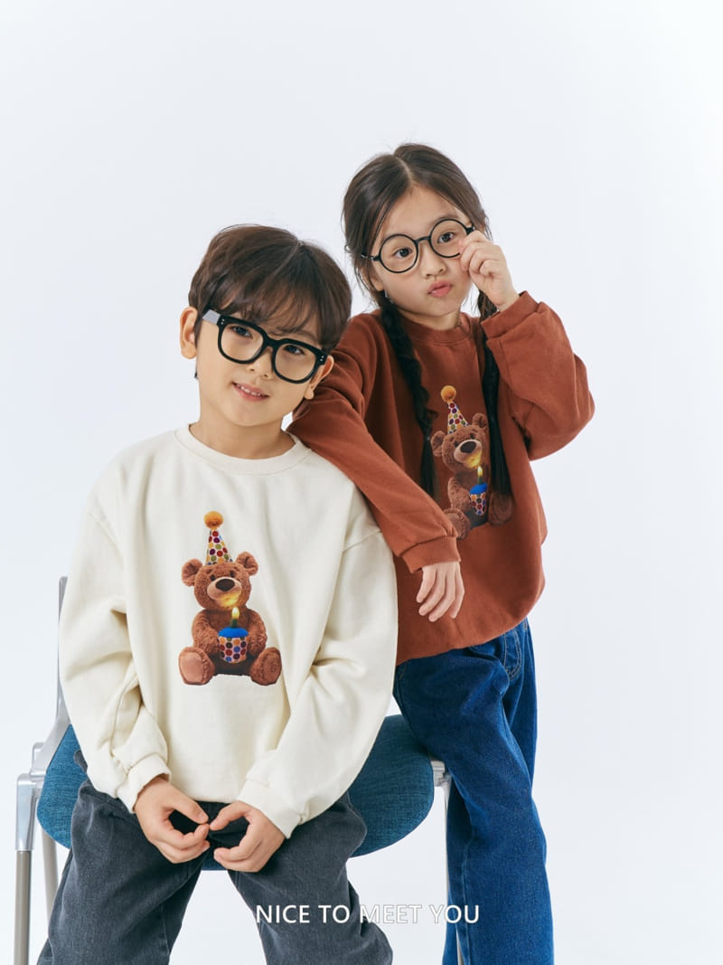 Nice To Meet You - Korean Children Fashion - #fashionkids - Birth Day Sweatshirt - 3