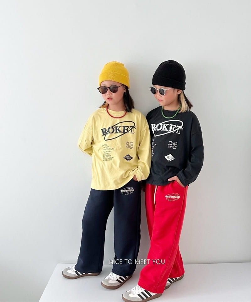 Nice To Meet You - Korean Children Fashion - #fashionkids - Rocket Tee - 7