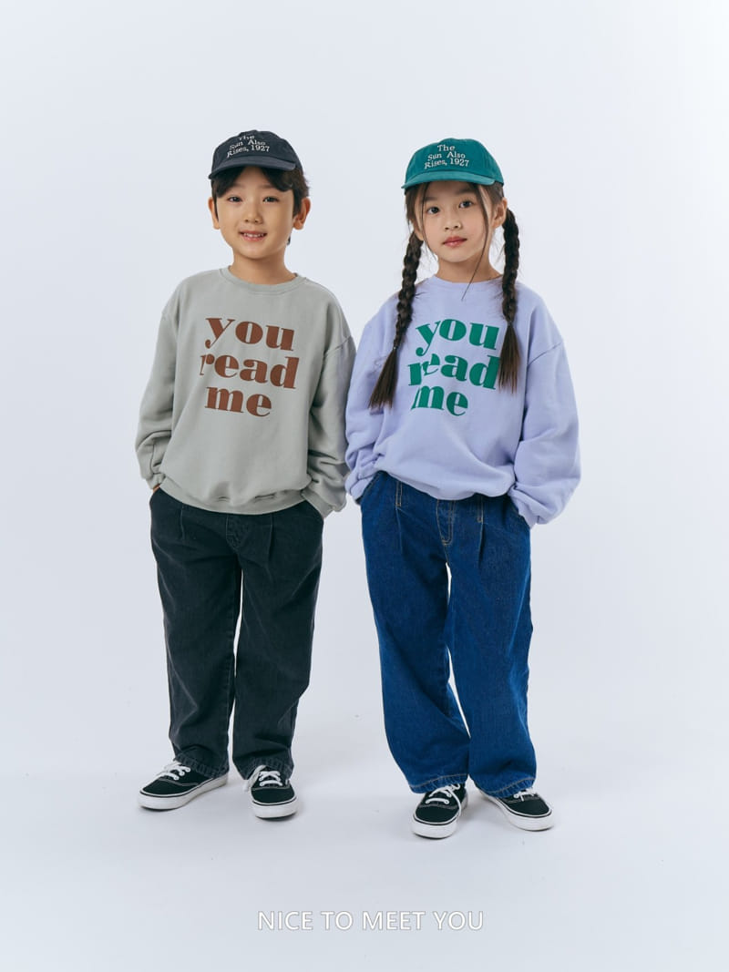 Nice To Meet You - Korean Children Fashion - #discoveringself - Read Me Sweatshirt - 4