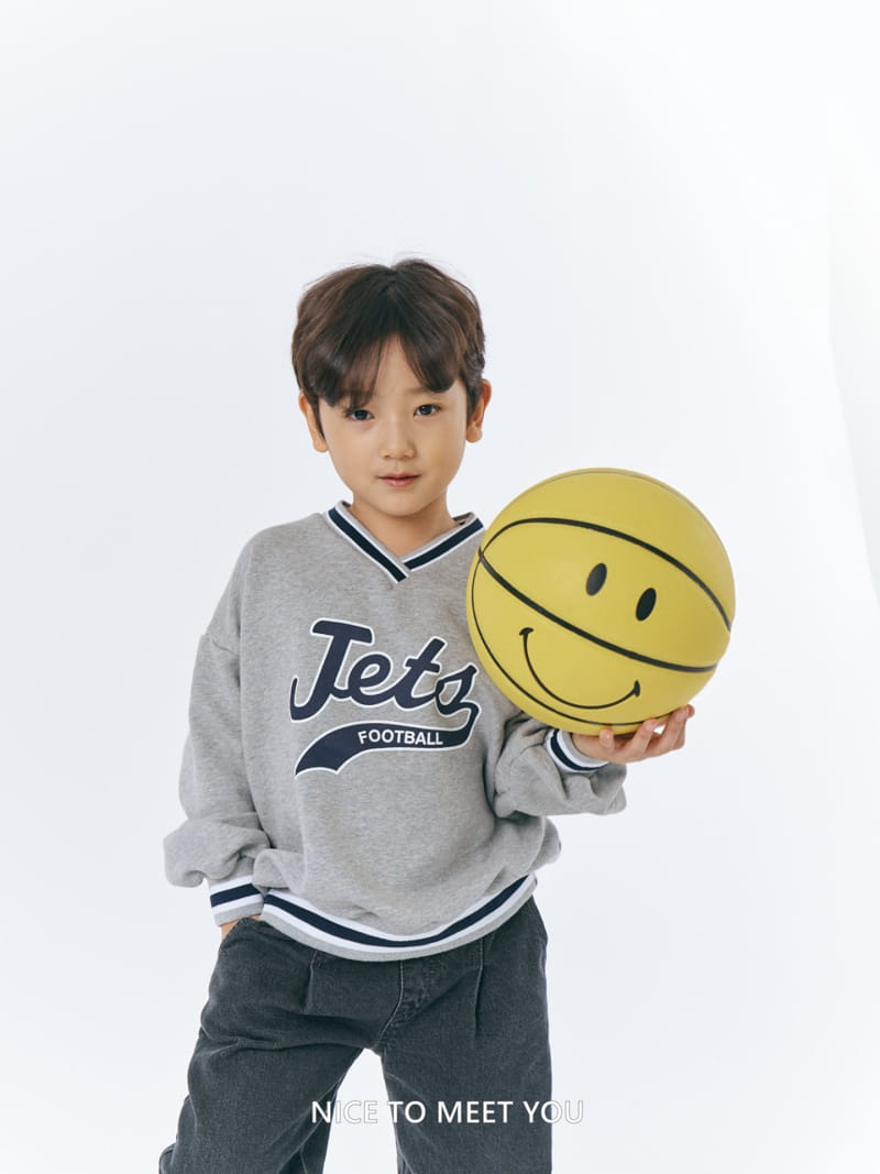 Nice To Meet You - Korean Children Fashion - #fashionkids - Zet Piping Sweatshirt - 3