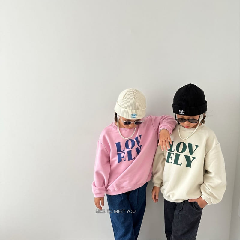 Nice To Meet You - Korean Children Fashion - #kidsshorts - Lovely Sweatshirt - 7