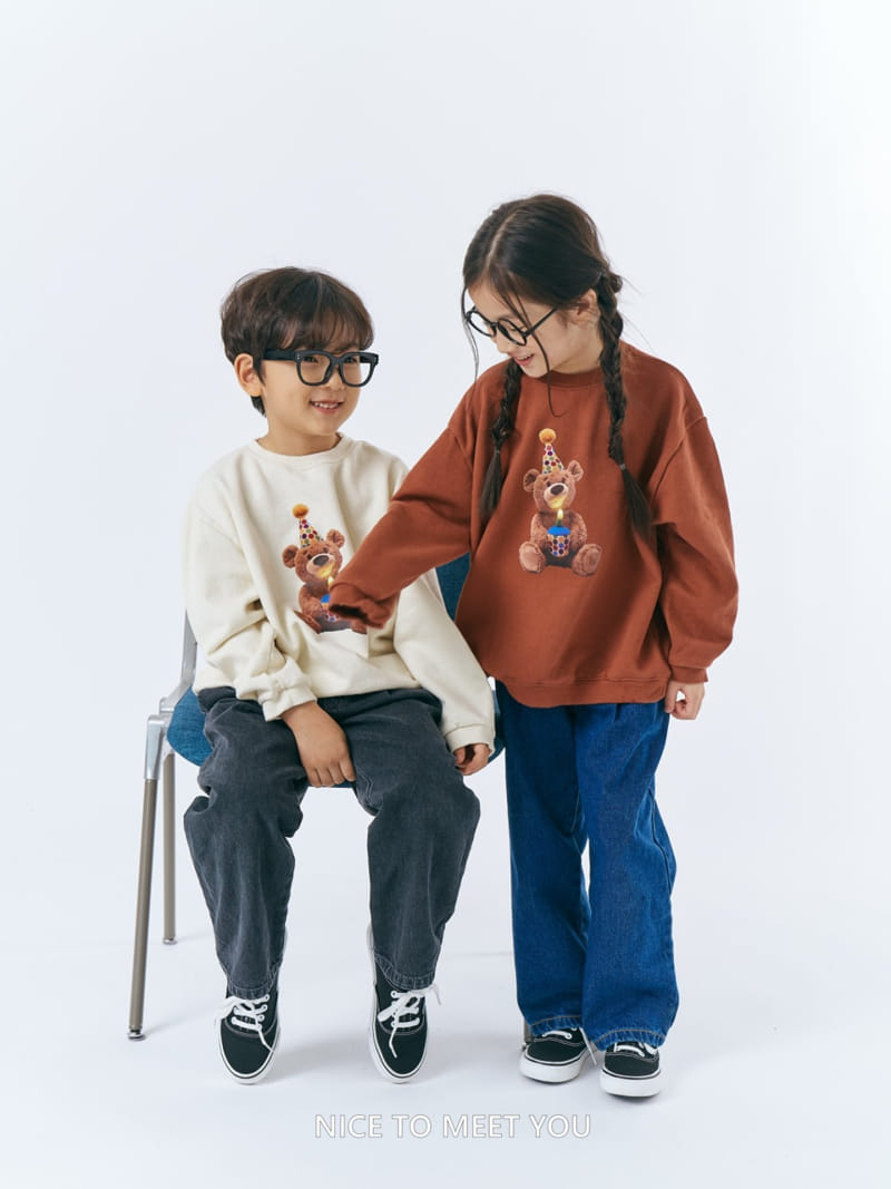 Nice To Meet You - Korean Children Fashion - #fashionkids - Birth Day Sweatshirt - 4