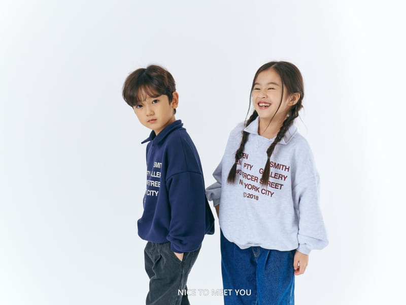 Nice To Meet You - Korean Children Fashion - #kidsshorts - New York Sweatshirt - 6