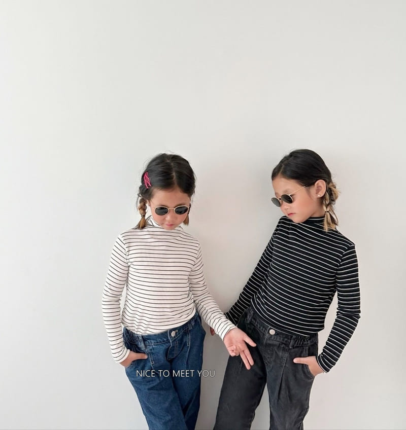 Nice To Meet You - Korean Children Fashion - #kidsstore - Paul Half Turtleneck Tee - 11