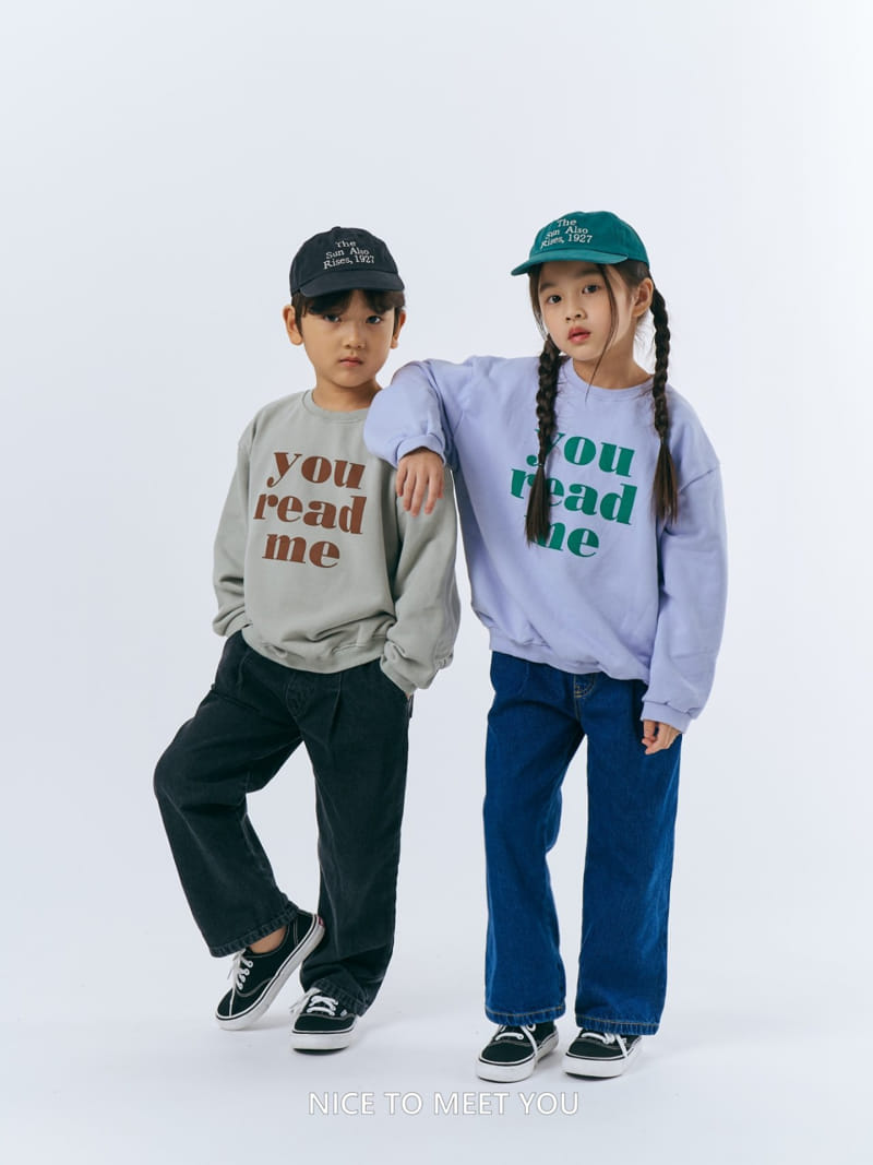 Nice To Meet You - Korean Children Fashion - #kidsstore - Read Me Sweatshirt - 6