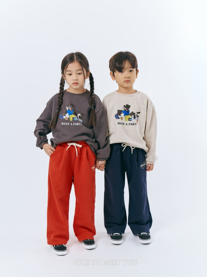 Nice To Meet You - Korean Children Fashion - #kidsshorts - Party Sweatshirt - 4