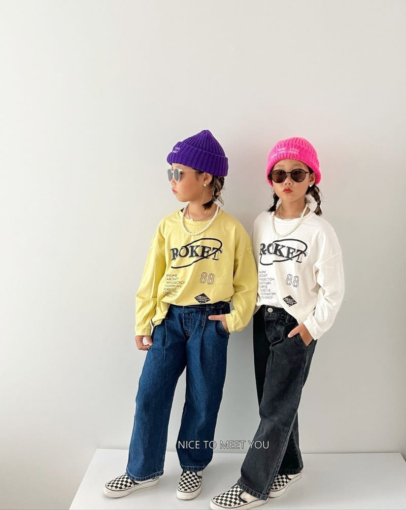 Nice To Meet You - Korean Children Fashion - #kidzfashiontrend - Rocket Tee - 10