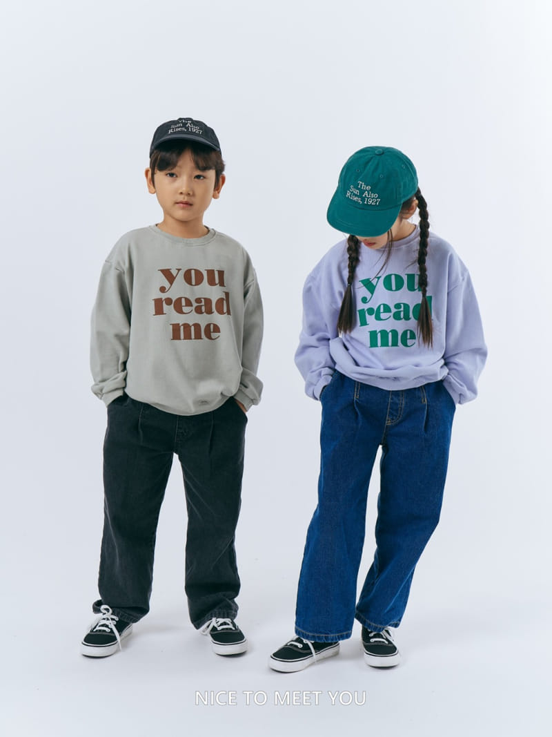 Nice To Meet You - Korean Children Fashion - #kidzfashiontrend - Read Me Sweatshirt - 7