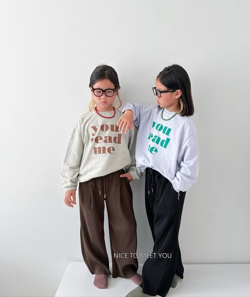 Nice To Meet You - Korean Children Fashion - #littlefashionista - Read Me Sweatshirt - 9