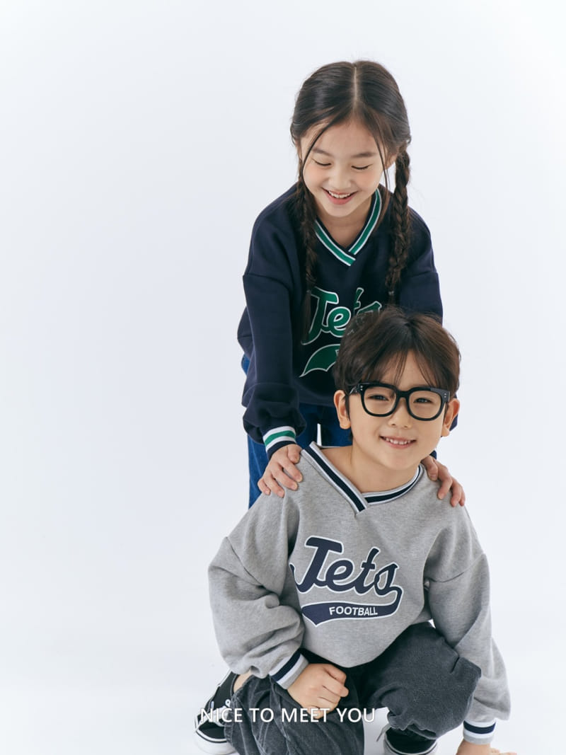 Nice To Meet You - Korean Children Fashion - #littlefashionista - Zet Piping Sweatshirt - 8